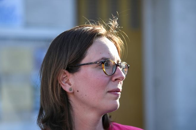 Amélie de Montchalin, alors ministre de la Transition écologique, à Palaiseau, en banlieue sud de Paris, le 14 juin 2022