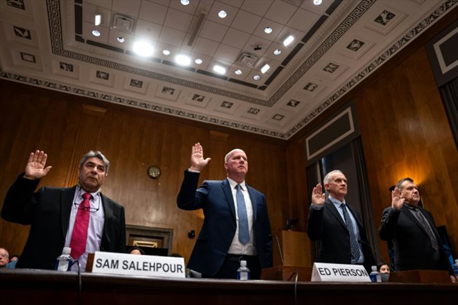 Quatre lanceurs d'alerte ont témoigné le 17 avril 2024 devant une commission du Sénat sur les problèmes de production de Boeing