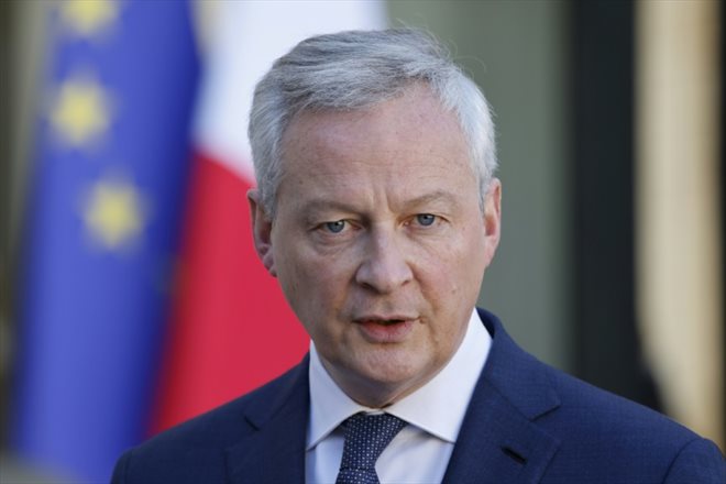 Le ministre de l'Economie Bruno Le Maire à l'Elysée, le 28 février 2022