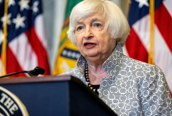 La secrétaire américaine au Trésor, Janet Yellen, à Washington, le 28 juillet 2022
