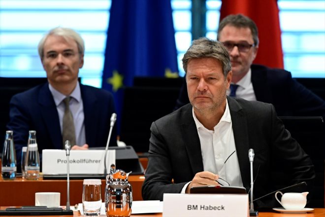 Le ministre allemand de l'Economie, Robert Habeck, à Berlin le 28 septembre 2022