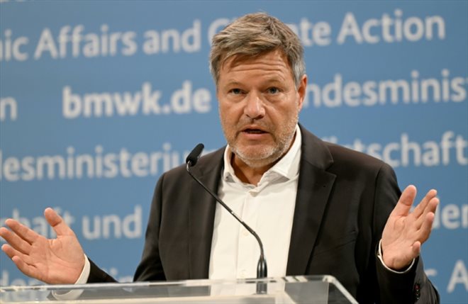 Le vice-chancelier et ministre de l'Economie allemand Robert Habeck, le 23 août 2024 à Berlin