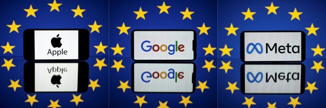 La Commission européenne a lancé lundi cinq procédures contre Apple, Alphabet (Google) et Meta (Facebook, Instagram) soupçonnés d'infractions aux règles européennes de la concurrence, une première dans le cadre du nouveau règlement sur les marchés numériques