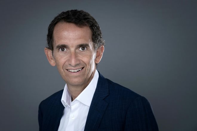 Alexandre Bompard, patron du groupe Carrefour, à Paris le 30 août 2022