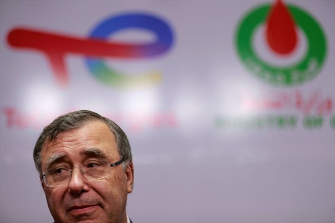 Patrick Pouyanné, le 10 juillet 2023, à Bagdad, en Iraq