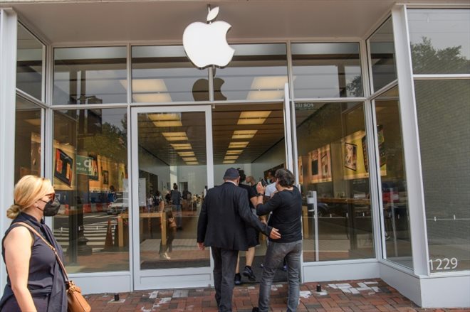 Un Apple store à Washington, le 14 septembre 2021