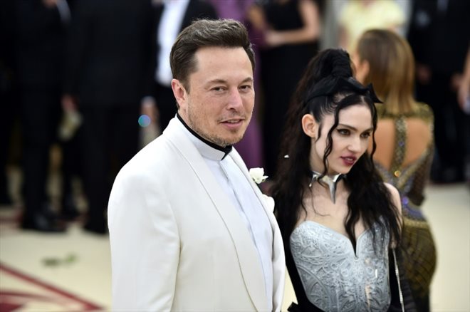 Elon Musk et Grimes, le 7 mai 2018 à New York