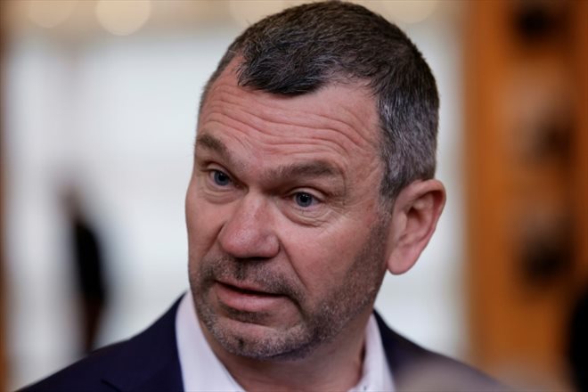 Le directeur général d'Intermarché Thierry Cotillard à Paris, le 6 mars 2023