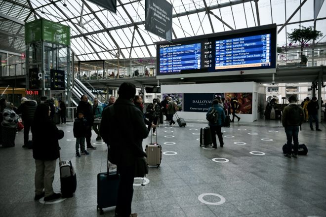 La gare de Lyon à Paris le 2 décembre 2022 durant une grève à la SNCF