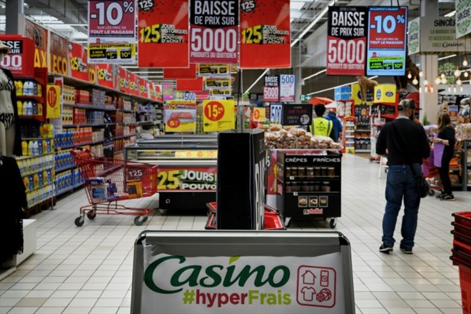 Dans un supermarché Casino à Villefranche-sur-Saône (Rhône), en avril 2023