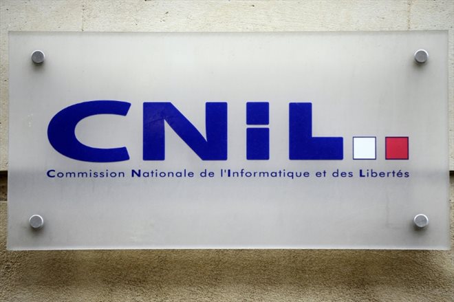 Le logo de la Cnil, le 29 janvier 2013, à Paris