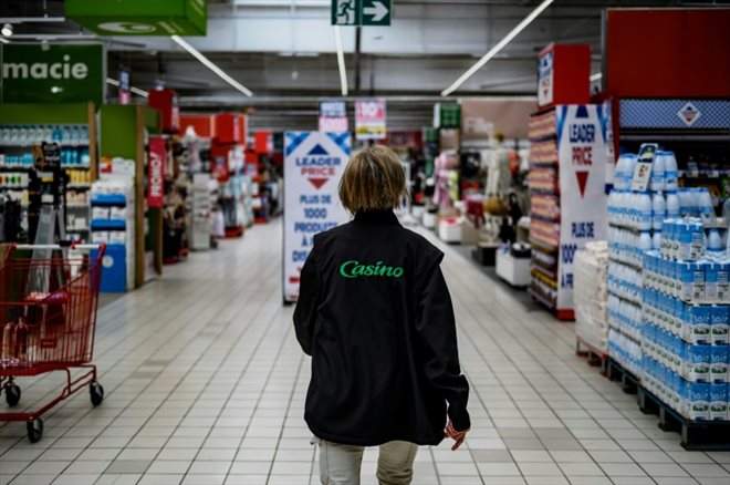 Dans un supermarché Casino à Villefranche-sur-Saône (Rhône), en avril 2023
