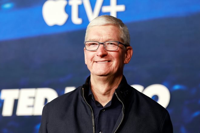 Le patron d'Apple, Tim Cook, à Los Angeles, le 7 mars 2023