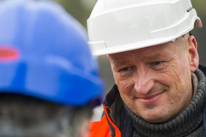 Philippe Lenglart, directeur de la centrale Emile Huchet de GazelEnergie, le 14 février 2022 à Saint-Avold (Moselle).