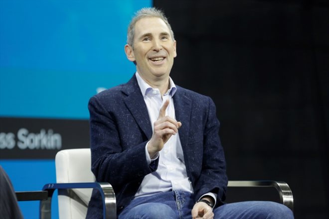 Le directeur général d'Amazon, Andy Jassy, le 30 novembre 2022 à New York