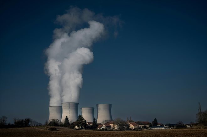 La centrale nucléaire de Bugey, le 25 janvier 2022 à Saint-Vulbas, dans l'Ain