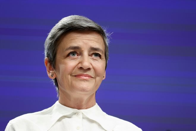 La commissaire européenne à la Concurrence Margrethe Vestager, à Bruxelles le 2 mai 2022