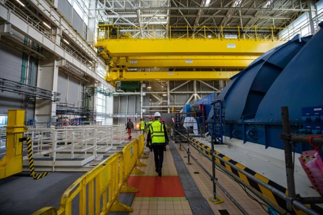 Le site du réacteur nucléaire EPR, du groupe,  EDF à Flamanville, dans la Manche, le 14 juin 2022