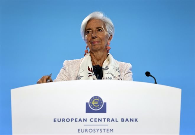 La présidente de la BCE, Christine Lagarde, le 27 juillet 2023 à Francfort, en Allemagne