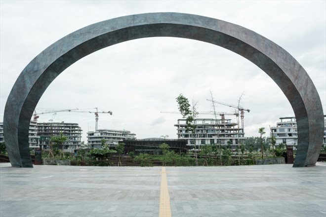 La future capitale de l'Indonésie Nusantara en cours de construction début juillet 2024