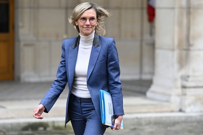 Agnès Pannier-Runacher, ministre déléguée à l'Agriculture et à la Souveraineté alimentaire, le 20 février 2024 à Paris 