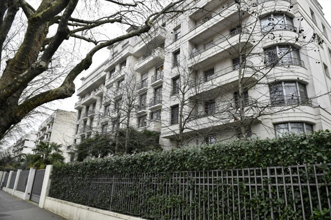 La résidence du groupe Orpea Les Bords de Seine, le 26 janvier 2022 à Neuilly-sur-Seine, près de Paris