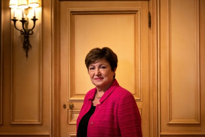 La directrice générale du FMI Kristalina Georgieva, le 6 avril 2023 à Washington