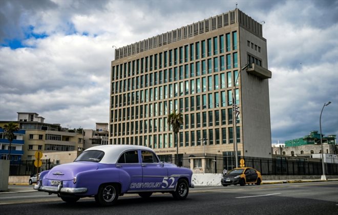 L'ambassade des Etats-Unis à La Havane (Cuba), le 3 mai 2022