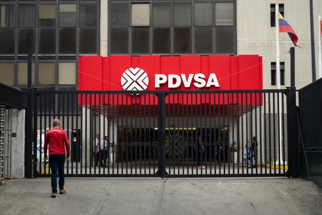 Le siège du géant pétrolier public Petroleos de Venezuela (PDVSA), le 13 septembre 2023 à Caracas