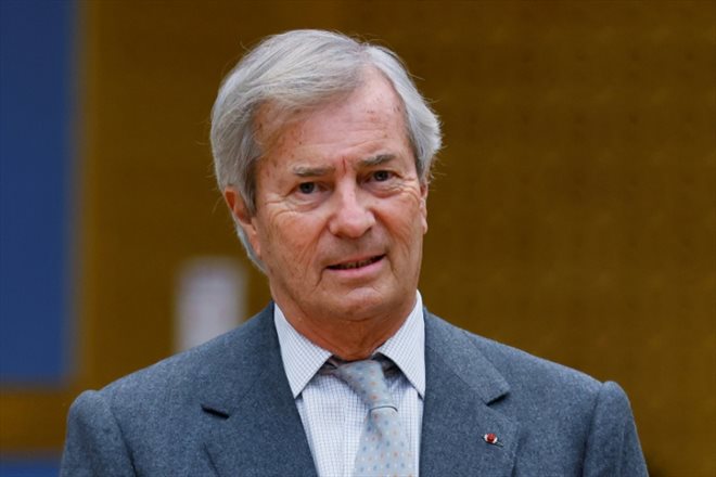 Vincent Bolloré, le 19 janvier 2022 au Sénat, à Paris