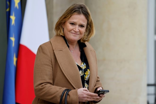 La ministre déléguée au Commerce Olivia Grégoire à l'Elysée, le 15 mars 2023