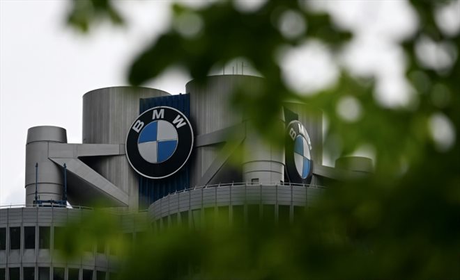 Le siège du constructeur automobile allemand BMW, le 10 mai 2023 à Munich, dans le sud de l'Allemagne
