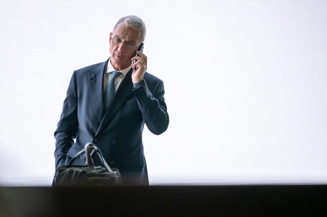 Le président de Credit Suisse, Axel Lehmann, lors de la dernière assemblée générale annuelle de la banque, le 4 avril 2023