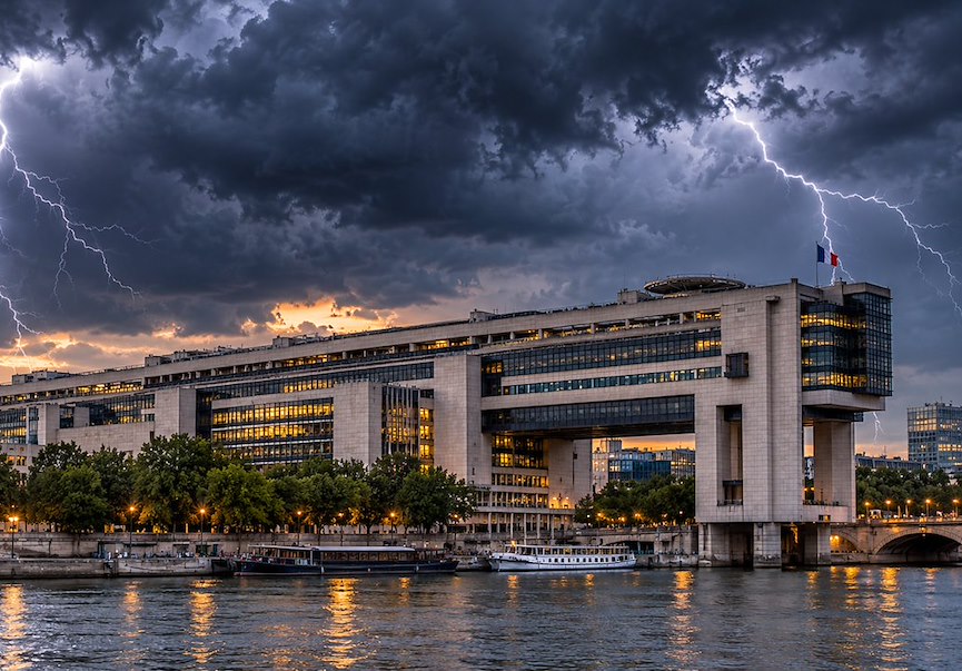 Ciel d'orage sur Bercy