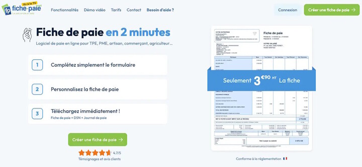 fiche paie
